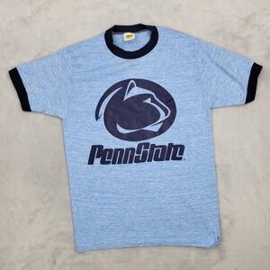 Vintage Penn State Shirt Mens Small Football Team College PSU Tri Blend Ringer 4